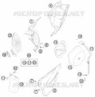 FILTRE A AIR pour KTM 85 SX 17/14 de 2011