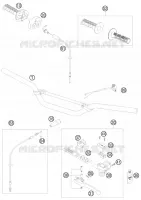 GUIDON / COMMANDES pour KTM 85 SX 17/14 de 2011