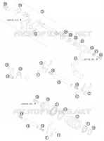 MECANISME DE SELECTION DE VITESSES pour KTM 85 SX 17/14 de 2011