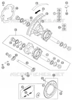 ROUE ARRIERE pour KTM 85 SX 17/14 de 2011