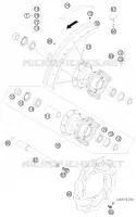 ROUE AVANT pour KTM 85 SX 17/14 de 2011