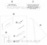 TROUSSE A OUTILS / MANUELS / OPTIONS pour KTM 85 SX 17/14 de 2011