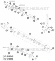 VALVE D'ECHAPPEMENT pour KTM 85 SX 17/14 de 2011