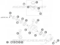 VILEBREQUIN / PISTON pour KTM 85 SX 17/14 de 2011