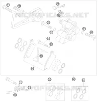 ETRIER DE FREIN AR  85 ktm-moto 2010 SX 17