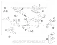MAITRE CYLINDRE DE FREIN AVANT  85 ktm-moto 2005 SX 13