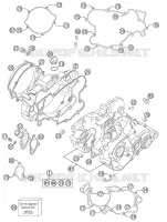 CARTER MOTEUR pour KTM 85 SX 19/16 de 2014