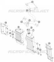 CIRCUIT DE REFROIDISSEMENT pour KTM 85 SX 19/16 de 2014