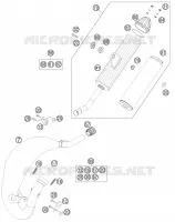 ECHAPPEMENT pour KTM 85 SX 19/16 de 2014