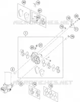 ETRIER DE FREIN AVANT pour KTM 85 SX 19/16 de 2014