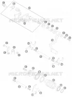 MECANISME DE SELECTION DE VITESSES pour KTM 85 SX 19/16 de 2014