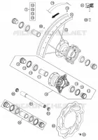 ROUE AVANT pour KTM 85 SX 19/16 de 2014