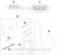 TROUSSE A OUTILS / MANUELS / OPTIONS pour KTM 85 SX 19/16 de 2014