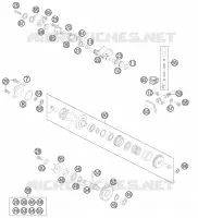 VALVE D'ECHAPPEMENT pour KTM 85 SX 19/16 de 2014