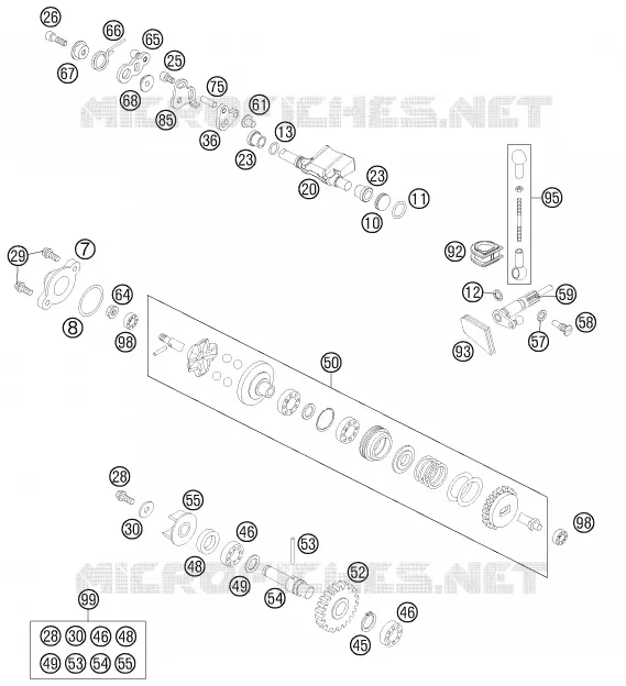 VALVE D'ECHAPPEMENT KTM MOTO 85 2016 SX  85 SX 17/14