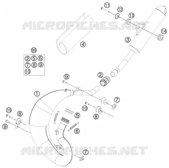 ECHAPPEMENT KTM MOTO 65 2014 SX  65 SX