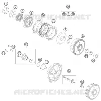 EMBRAYAGE  65 ktm-moto 2009 SX 26