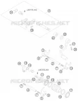 MECANISME DE SELECTION DE VITESSES  65 ktm-moto 2008 SX 26
