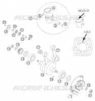 VILEBREQUIN / PISTON  65 ktm-moto 2006 SX 20