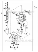 CARBURATEUR pour KTM 65 SX de 1998