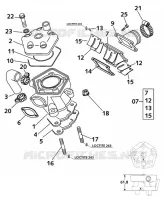 CYLINDRE / CULASSE pour KTM 65 SX de 1998