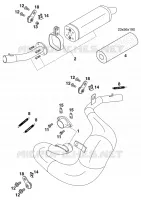 ECHAPPEMENT pour KTM 65 SX de 1998