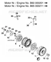 EMBRAYAGE pour KTM 65 SX de 1998