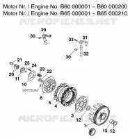 EMBRAYAGE pour KTM 65 SX de 1998