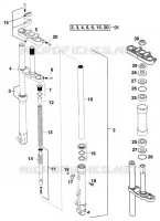 FOURCHE / T DE FOURCHE pour KTM 65 SX de 1998