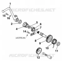 KICK pour KTM 65 SX de 1998