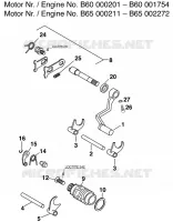 MECANISME DE SELECTION DE VITESSES pour KTM 65 SX de 1998