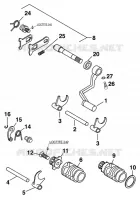 MECANISME DE SELECTION DE VITESSES pour KTM 65 SX de 1998