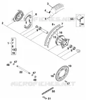 ROUE ARRIERE pour KTM 65 SX de 1998