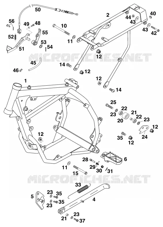 CADRE KTM MOTO 60 1999 SX  60 SX