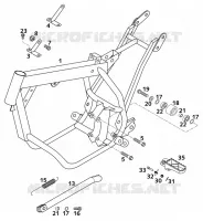 CADRE pour KTM 50 SX MINI ADVENTURE de 2001