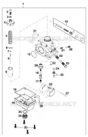 CARBURATEUR pour KTM 50 SX MINI ADVENTURE de 2001