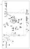 CARBURATEUR pour KTM 50 SX MINI ADVENTURE de 2001
