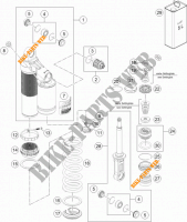 AMORTISSEUR (PIECES) pour KTM 1290 SUPER DUKE R ORANGE ABS de 2015