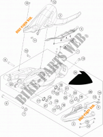 BRAS OSCILLANT  pour KTM 1290 SUPER DUKE R ORANGE ABS de 2015