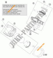 CYLINDRE pour KTM 1290 SUPER DUKE R ORANGE ABS de 2015