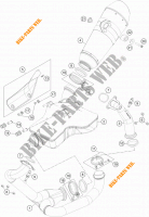 ECHAPPEMENT pour KTM 1290 SUPER DUKE R ORANGE ABS de 2015