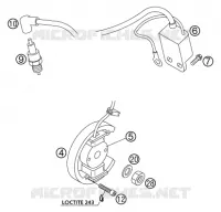 ALLUMAGE pour KTM 50 SX PRO SENIOR LC de 2003