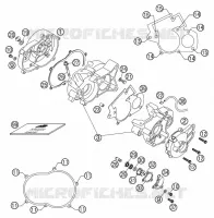 CARTER MOTEUR pour KTM 50 SX PRO SENIOR LC de 2003