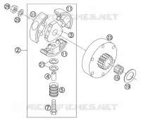 EMBRAYAGE pour KTM 50 SX PRO SENIOR LC de 2003