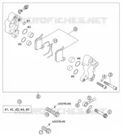 ETRIER DE FREIN AVANT pour KTM 50 SX PRO SENIOR LC de 2003