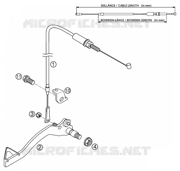 MAITRE CYLINDRE DE FREIN ARRIERE KTM MOTO 50 2002 SX  50 SX PRO JUNIOR LC