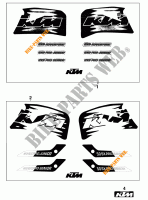 AUTOCOLLANTS pour KTM 50 SX PRO JUNIOR de 1999