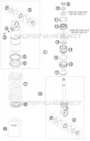 AMORTISSEUR (PIECES) pour KTM 50 SX JUNIOR de 2008