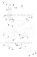 BRAS OSCILLANT  pour KTM 50 SX JUNIOR de 2008