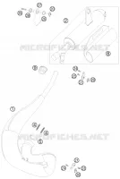ECHAPPEMENT pour KTM 50 SX JUNIOR de 2008